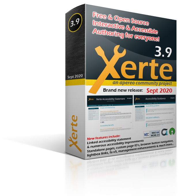 Xerte 3.9 product box