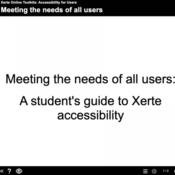 Accessibility: Students