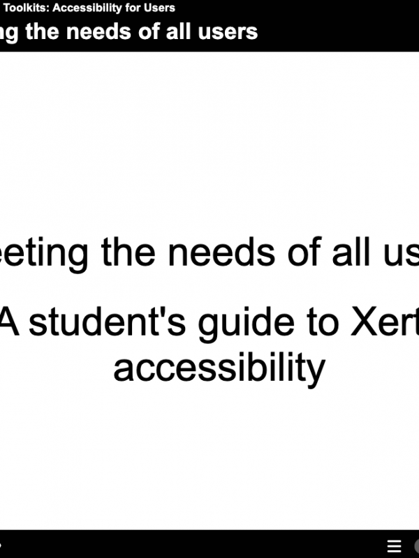 Accessibility: Students