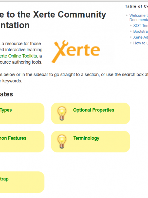 Xerte Documentation Wiki