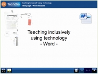 Screenshot showing an LO about Teaching inclusively